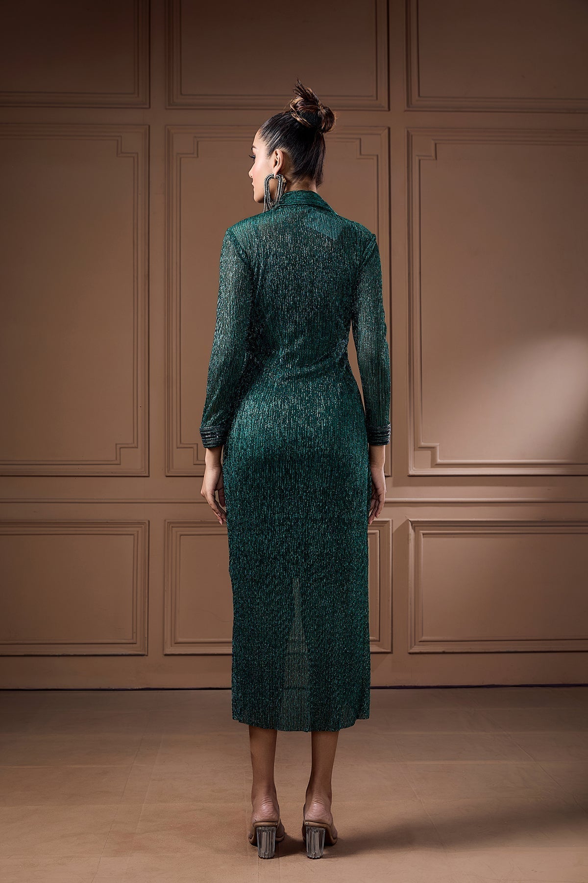 MOONLIGHT SHIMMER KNOT DRESS