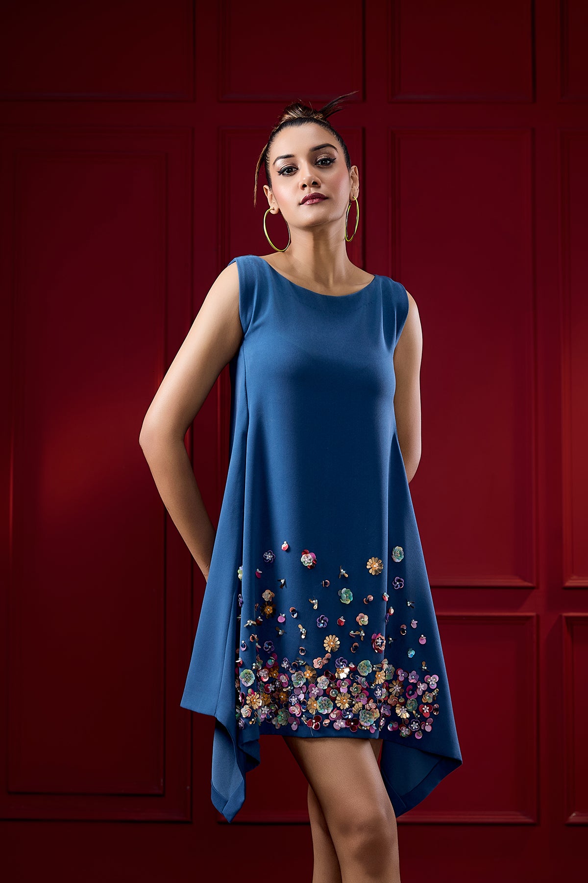 ASSYMETRIC HEM DRESS