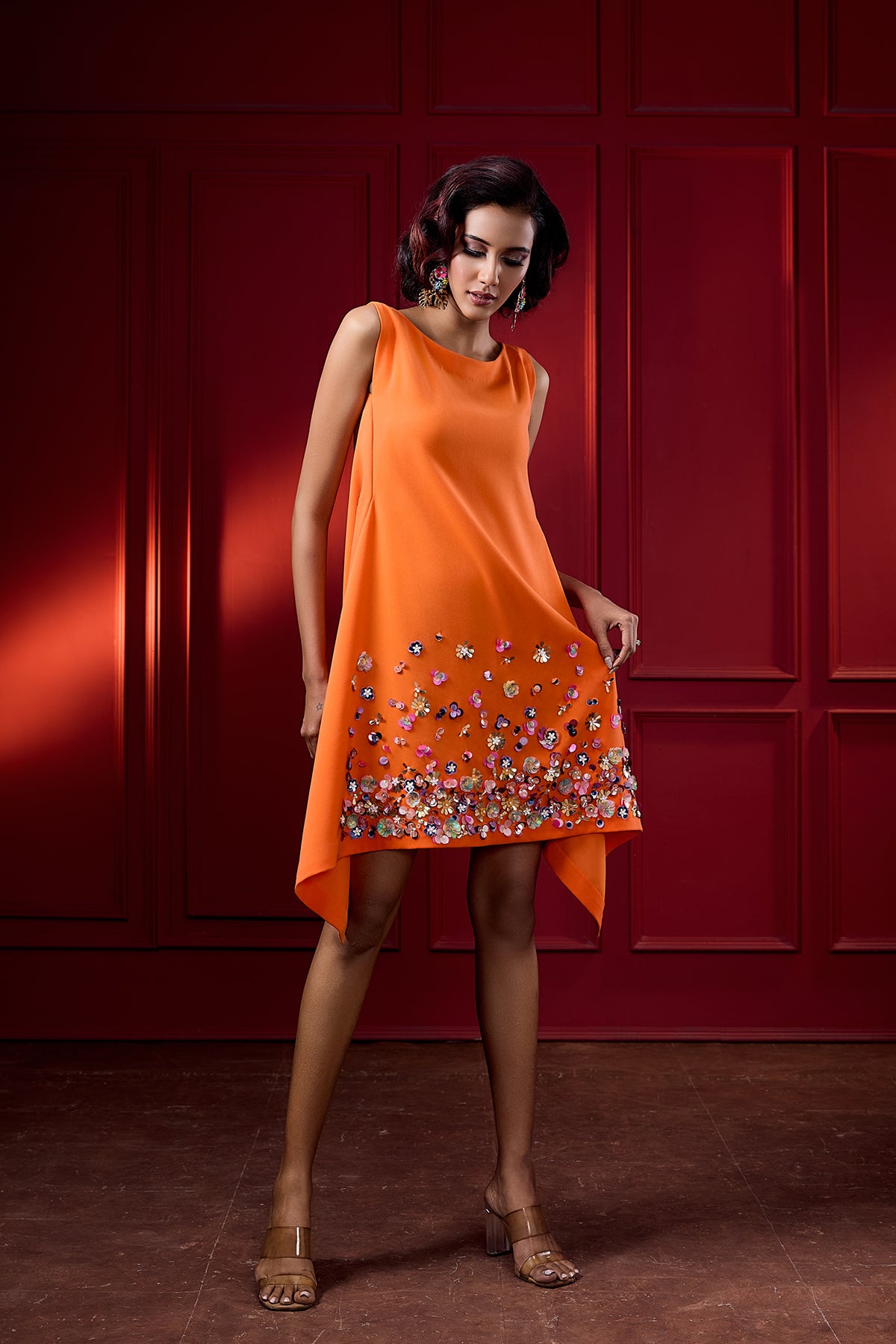 ASSYMETRIC HEM DRESS
