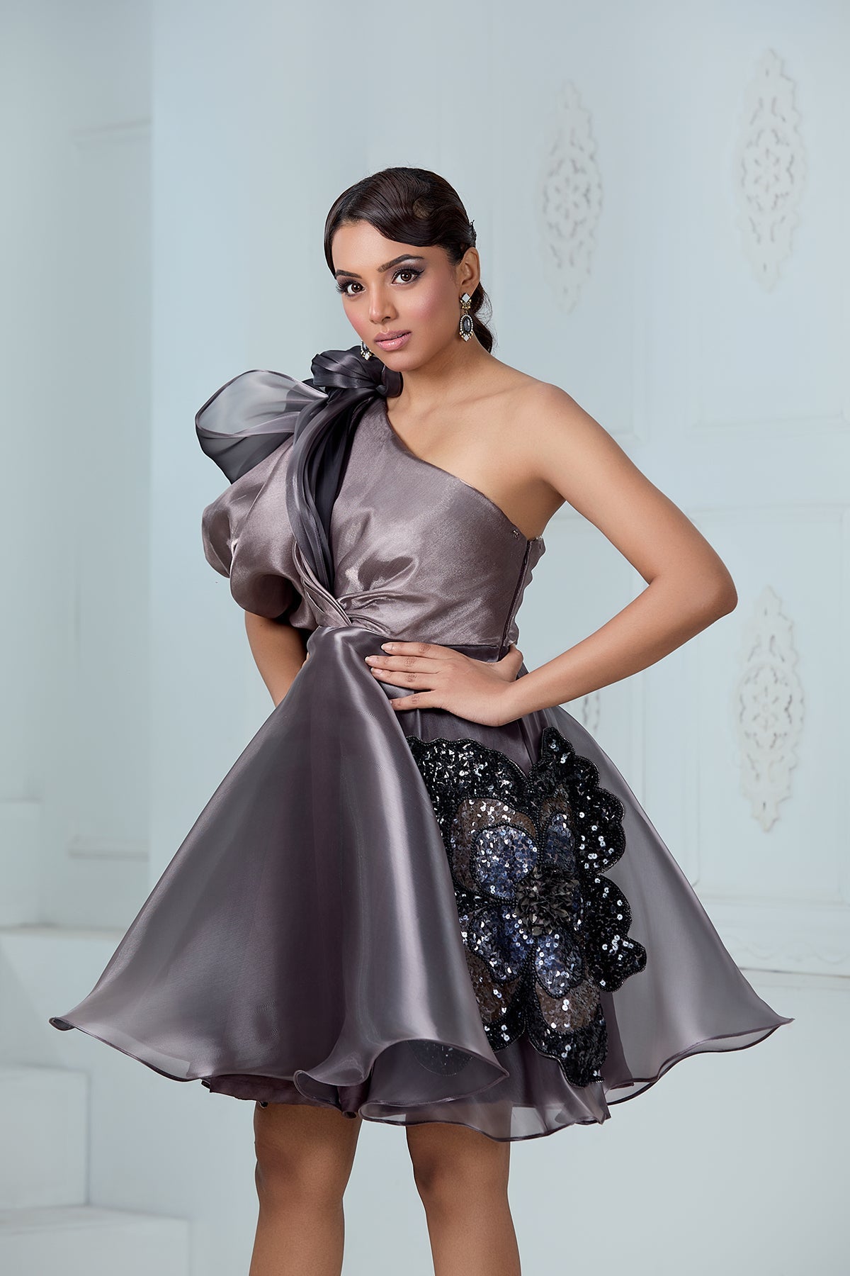 HORSEWIRE FLARE DRESS
