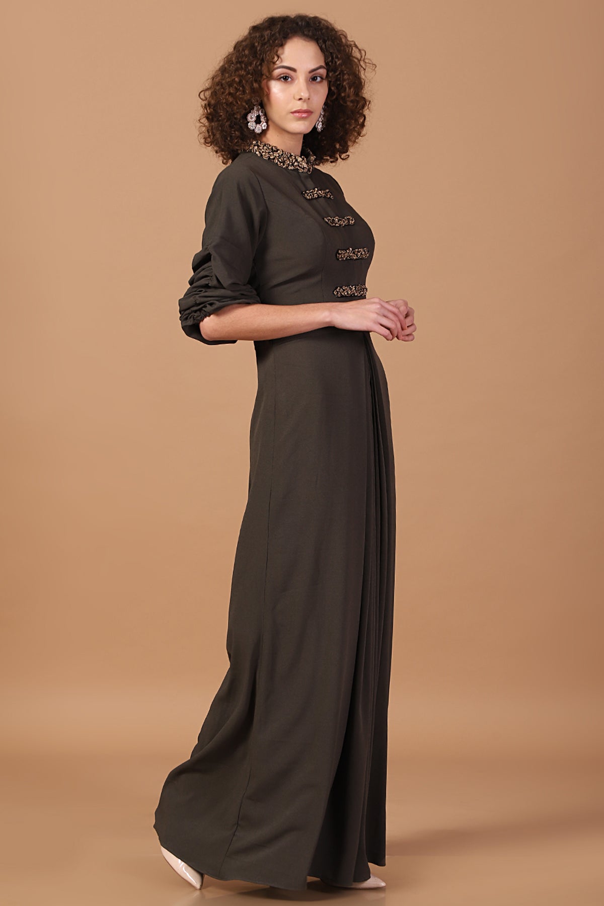 Military Rockstar Maxi Dress