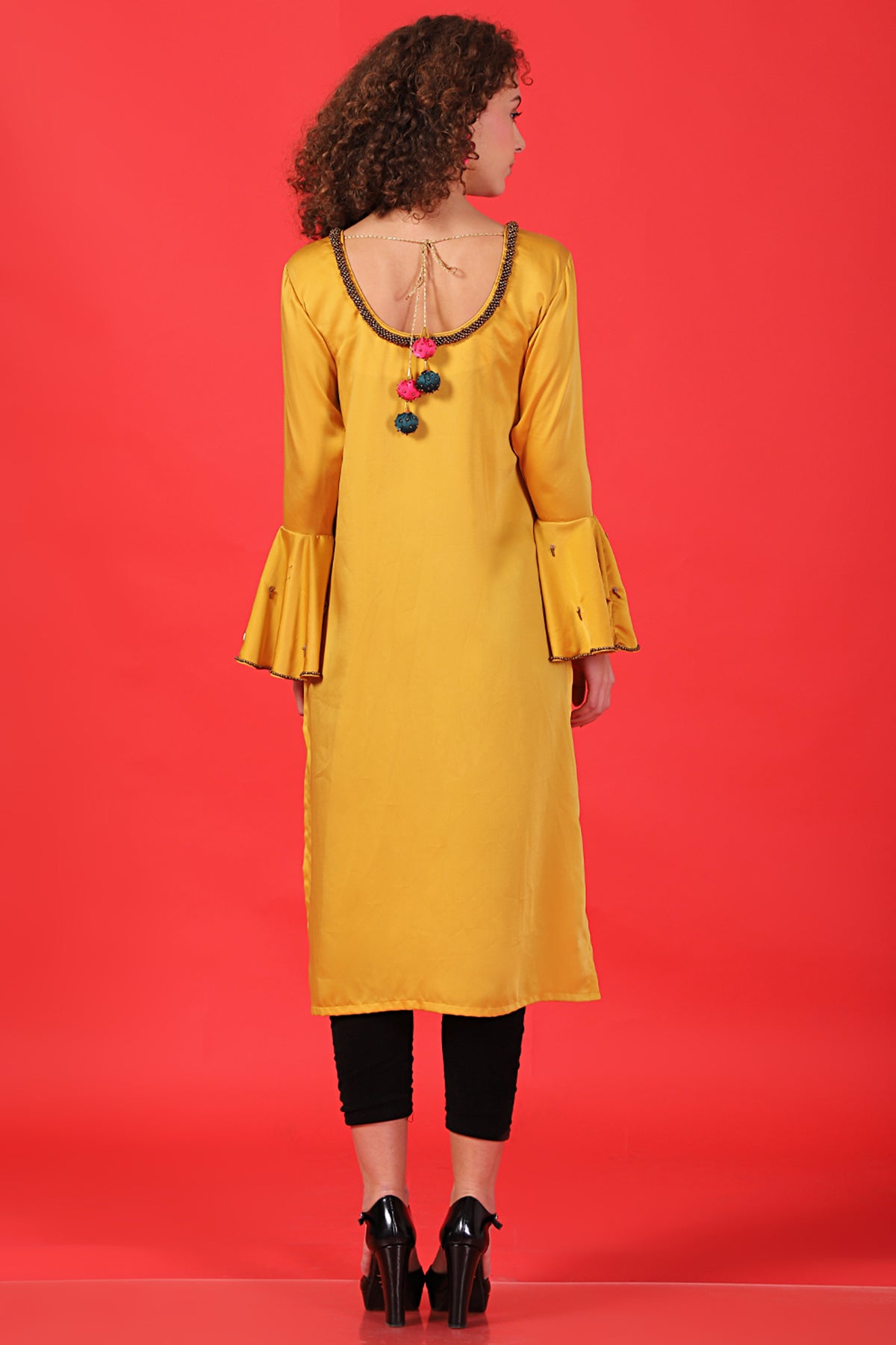 Mustard peacock Tunic