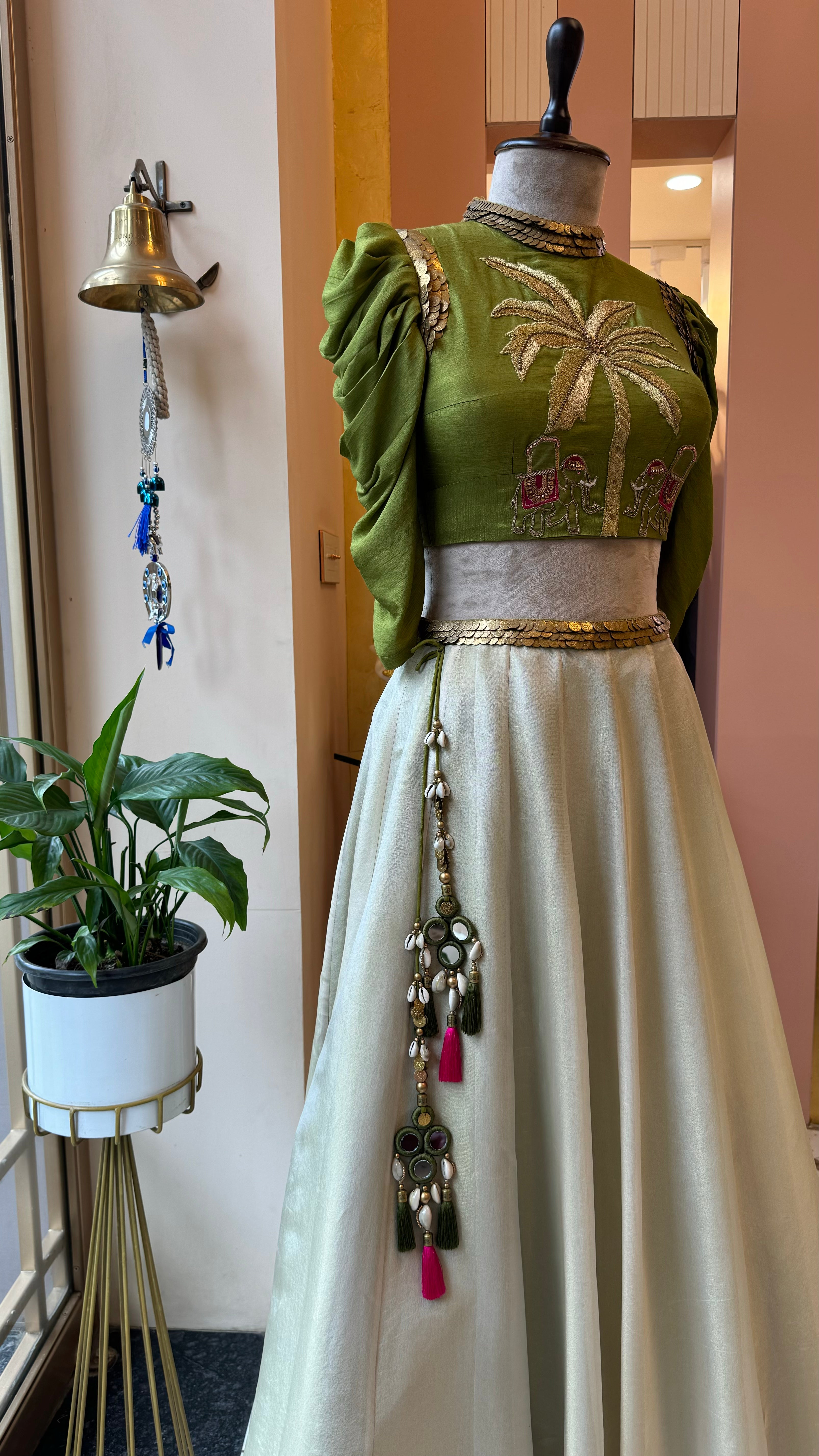 Madhubani painting inspired lehenga