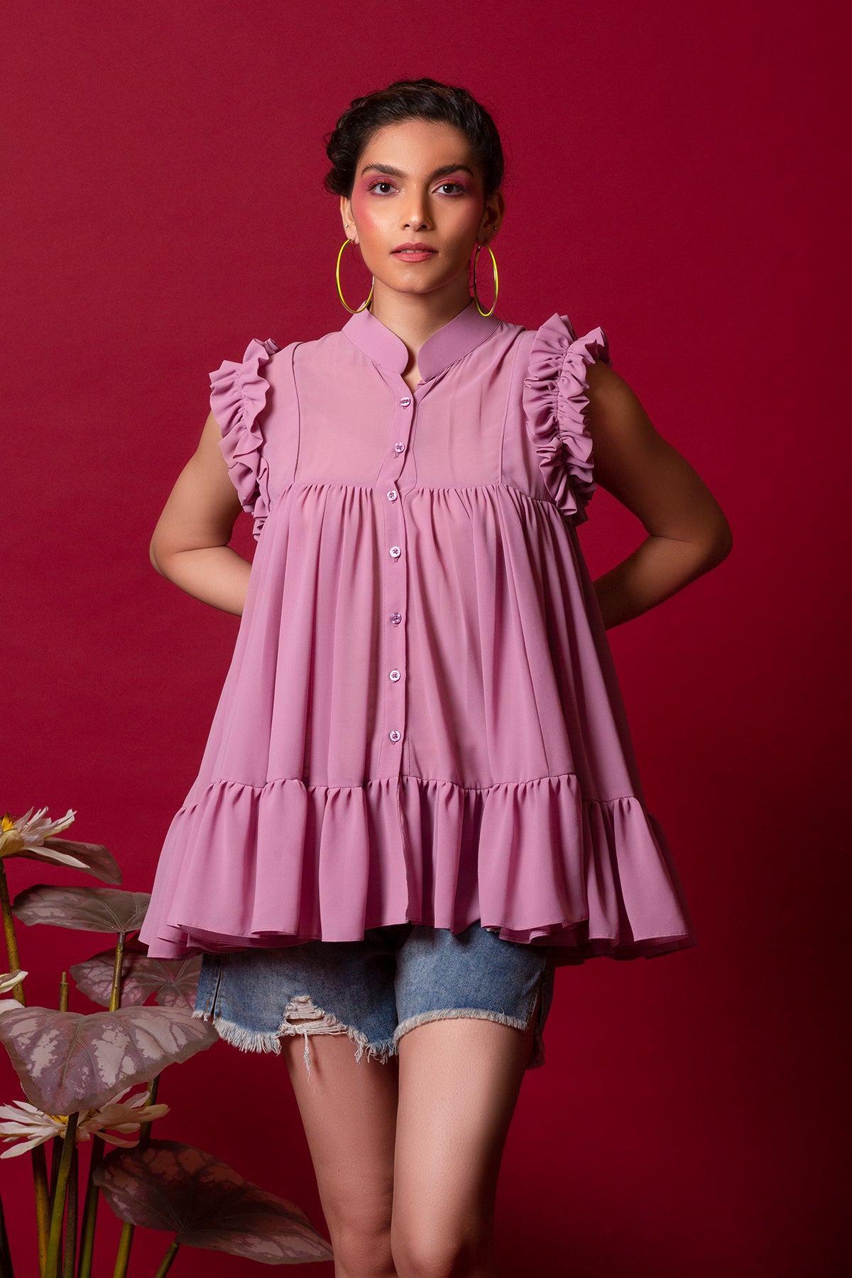 Tired Lavender Top