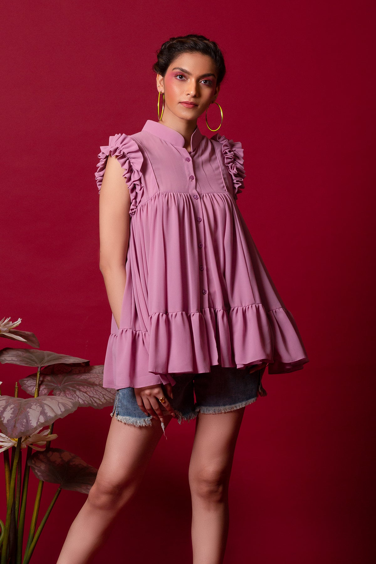 Tired Lavender Top