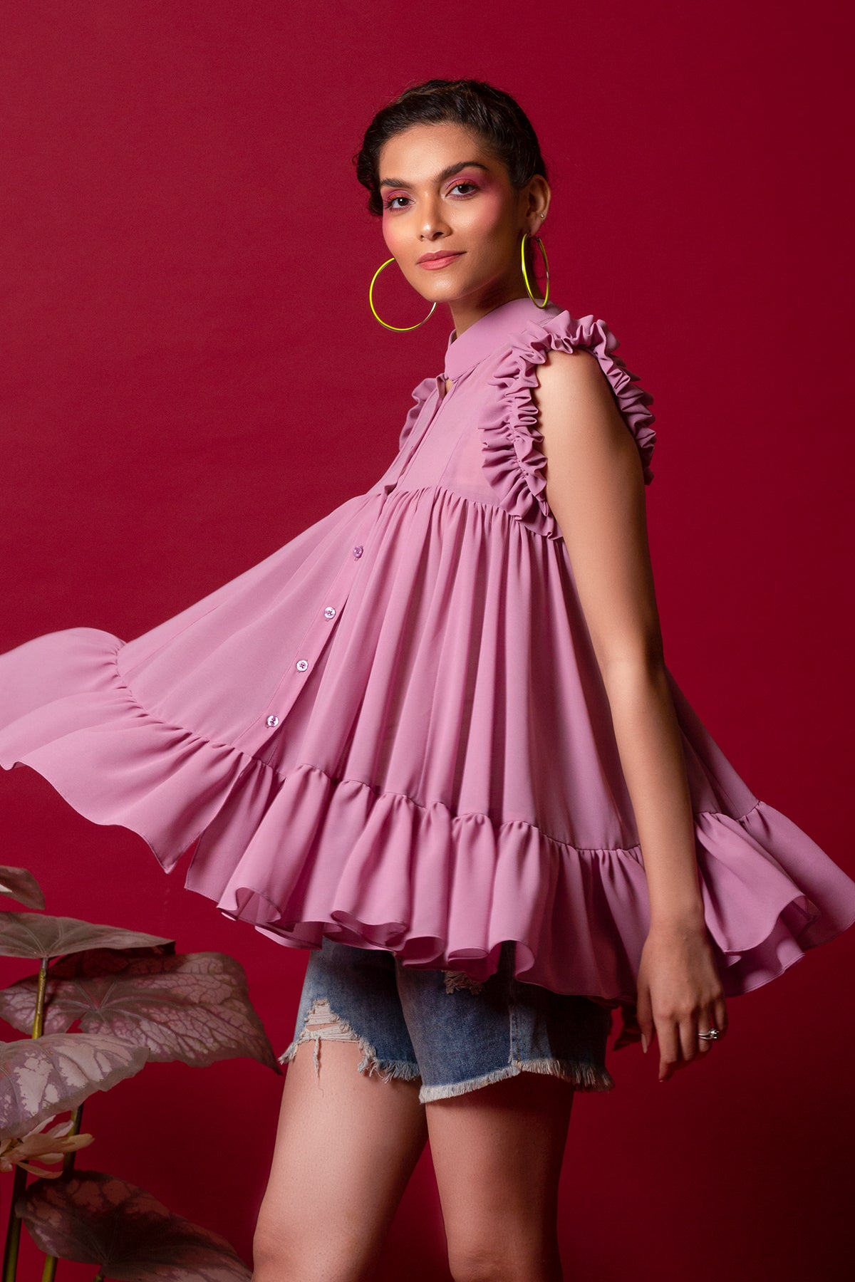 Tired Lavender Top