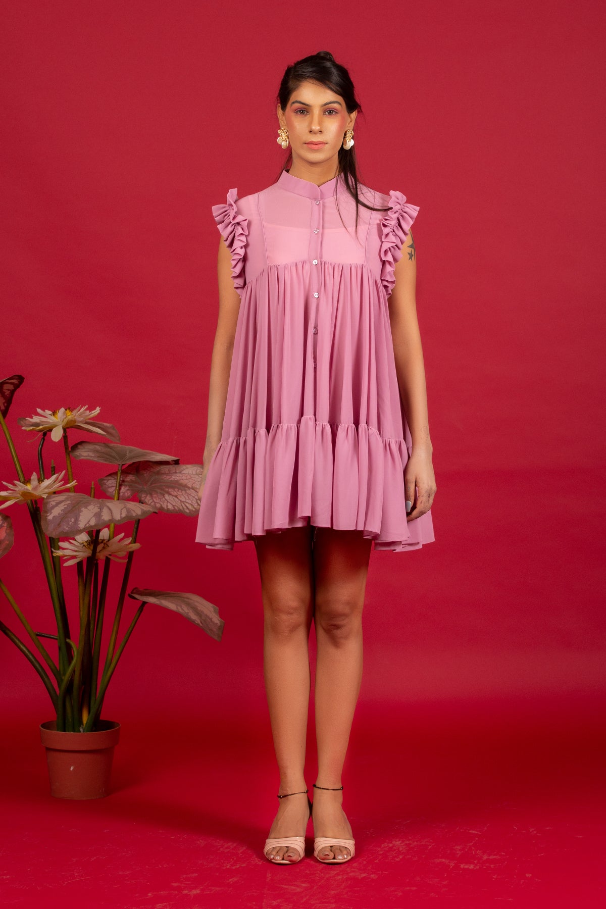 Tiered Lavender Frock
