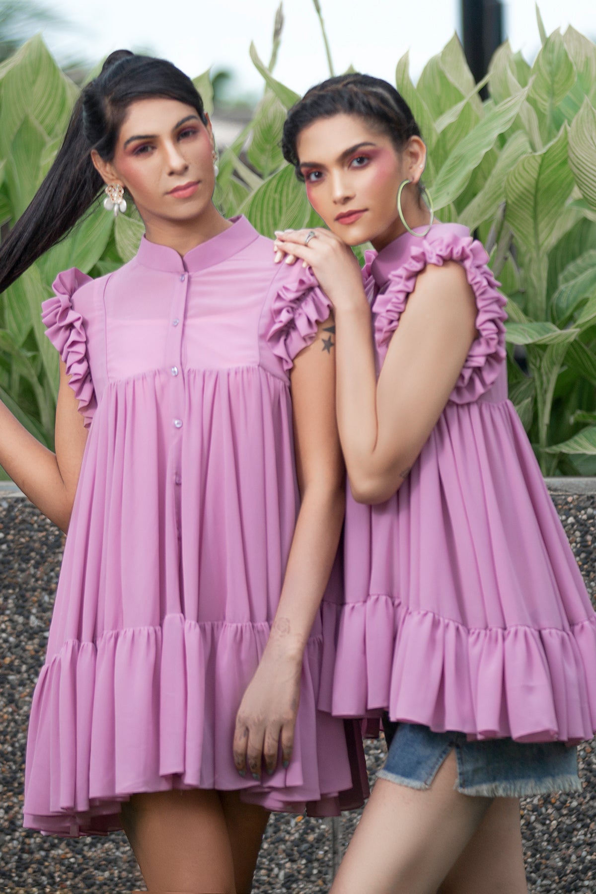 Tiered Lavender Frock
