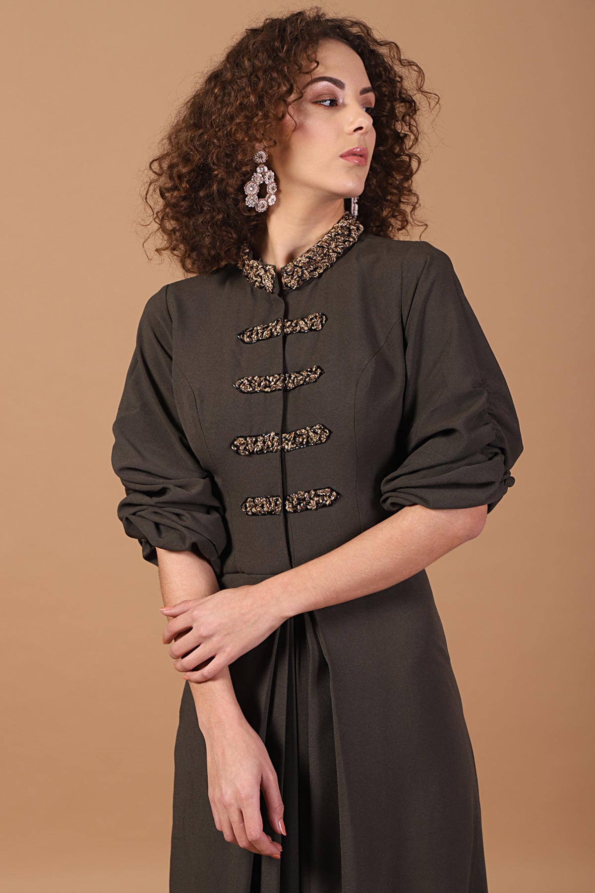 Military Rockstar Maxi Dress