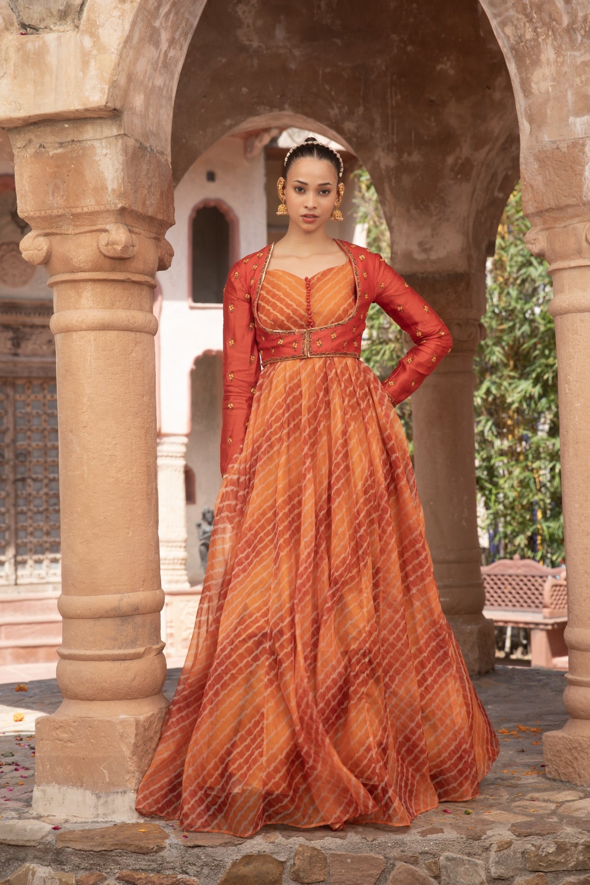 LEHRIYA ANARKALI KOTI JACKET