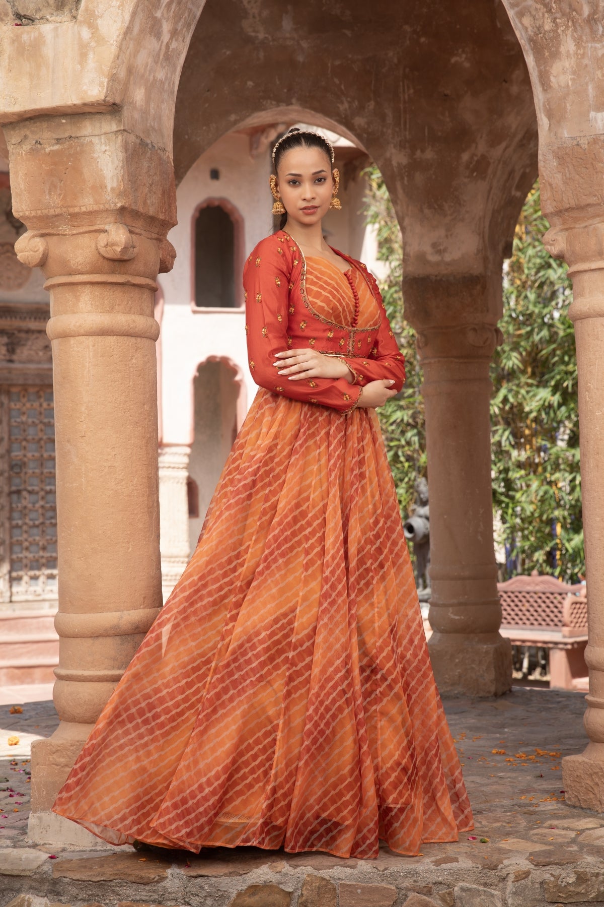 LEHRIYA ANARKALI KOTI JACKET