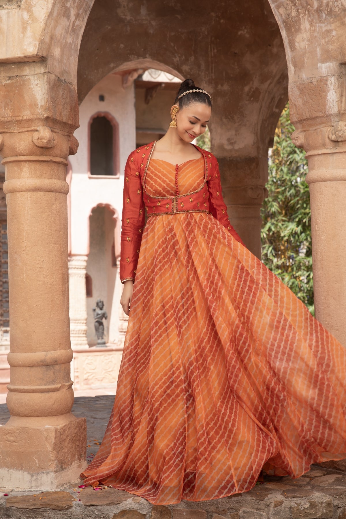LEHRIYA ANARKALI KOTI JACKET