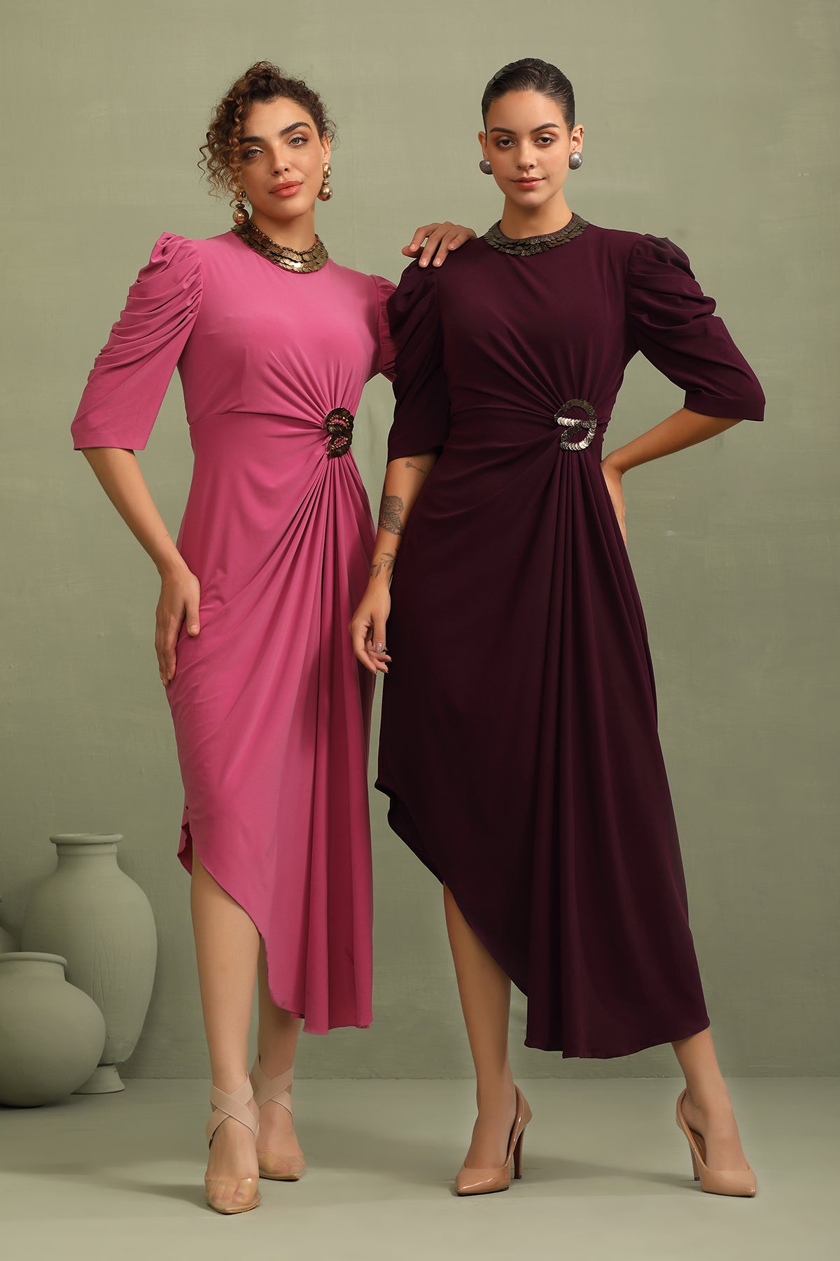 Plum Coin Dress