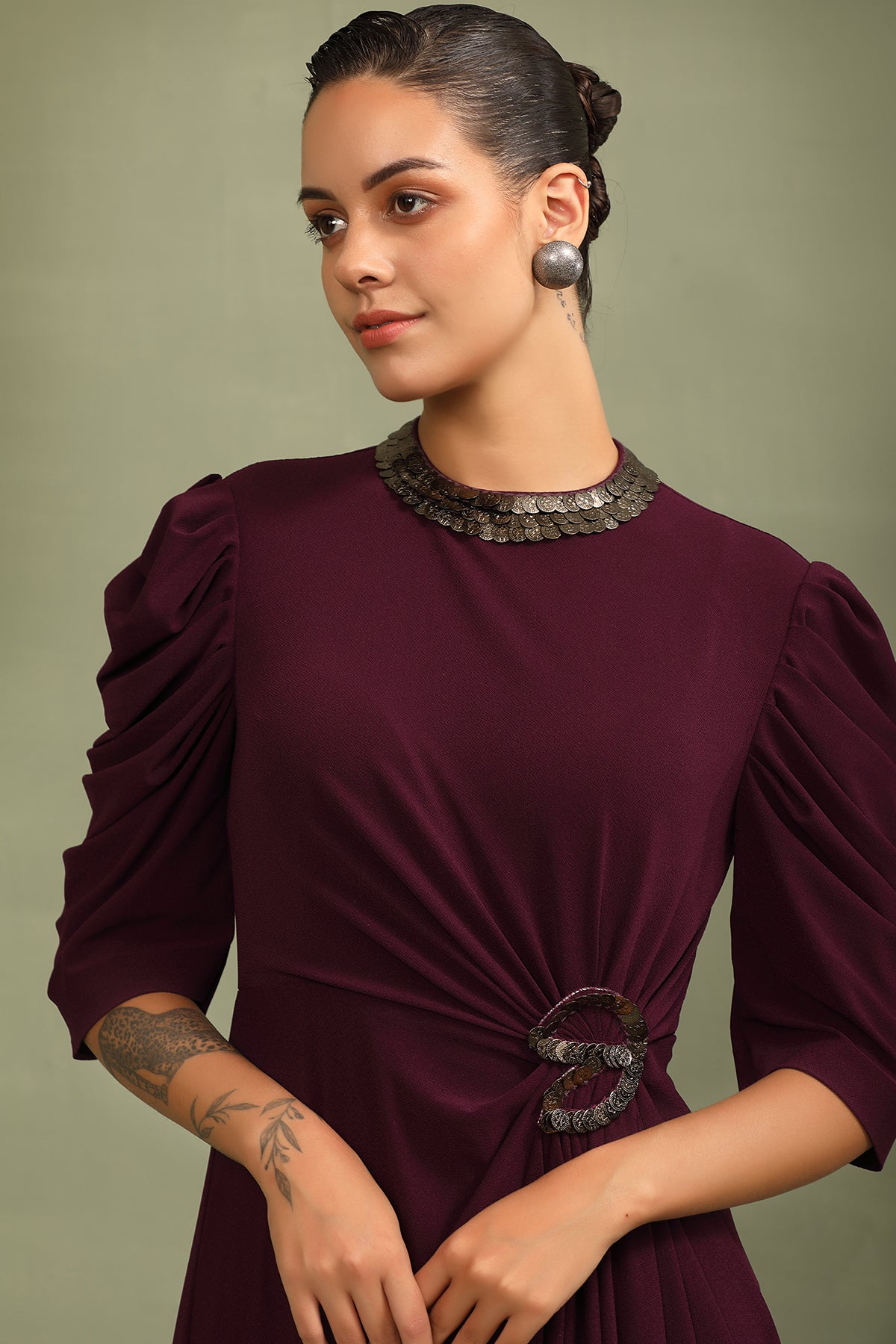 Plum Coin Dress