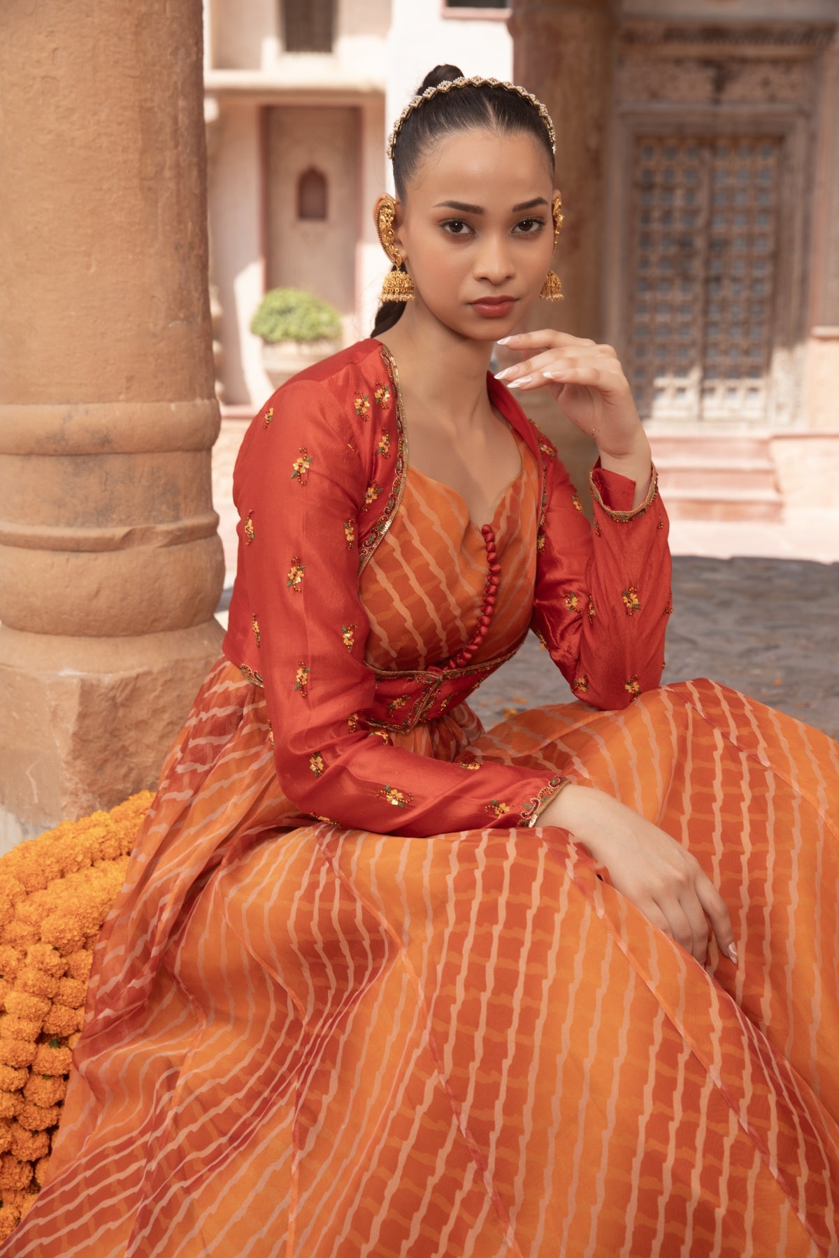 LEHRIYA ANARKALI KOTI JACKET